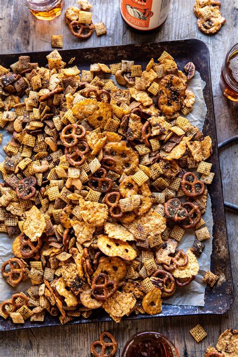 spicy-ranch-chex-mix-half-baked-harvest image