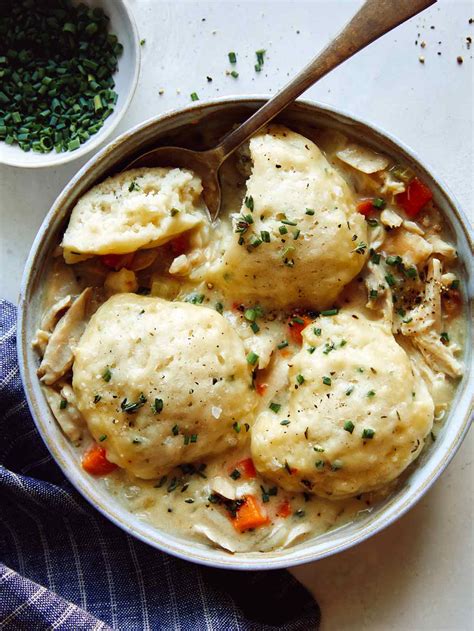 chicken-and-dumplings-recipe-spoon-fork-bacon image