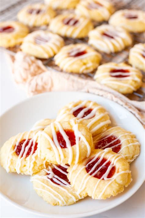 shortbread-thumbprint-cookies-with-cherry-jam-and image