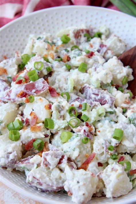 red-white-and-blue-cheese-potato-salad image