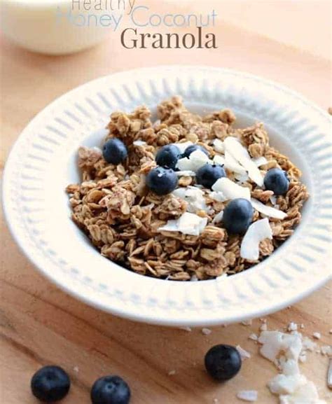 honey-coconut-granola-recipe-healthy-breakfast image