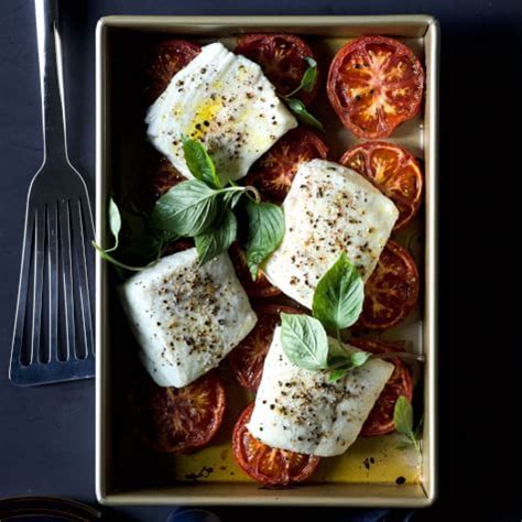 black-pepper-halibut-steaks-with-roasted-tomatoes image