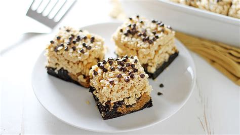 crispy-peanut-butter-brownie-bars image