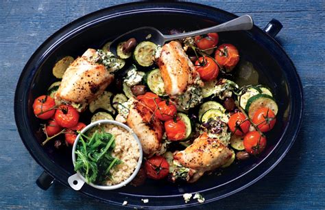ricotta-stuffed-chicken-tray-bake-healthy-food-guide image