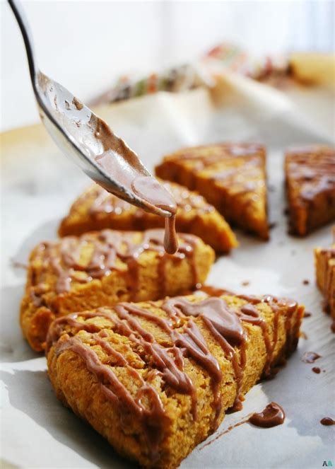 pumpkin-scones-with-spiced-glaze-gluten-dairy-egg image