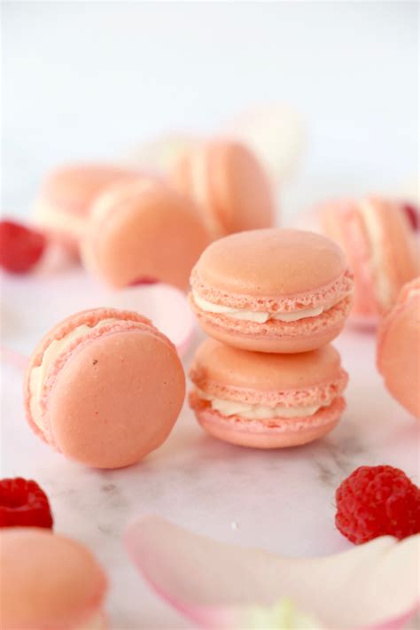 raspberry-rose-french-macarons-joy-oliver image