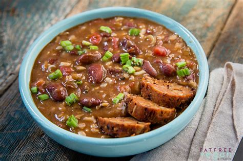 instant-pot-red-beans-and-rice-soup-fatfree-vegan image