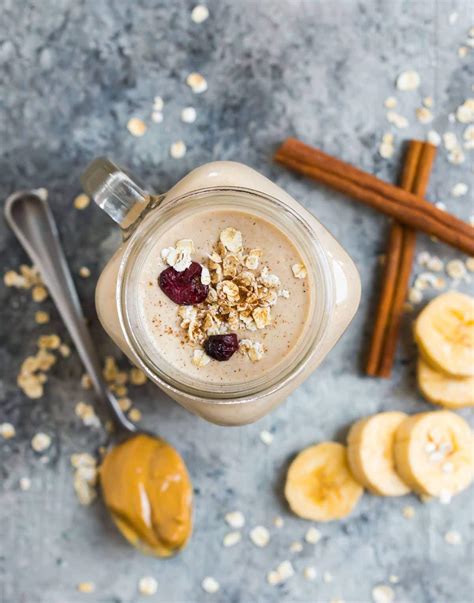 oatmeal-smoothie-with-peanut-butter-and-banana image