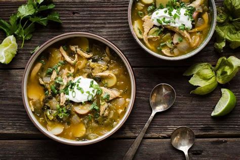 chili-verde-stew-with-roasted-tomatillos-and-chicken image