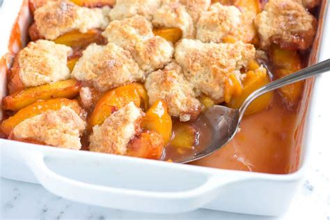 easy-peach-cobbler-recipe-with-biscuit-top-inspired image