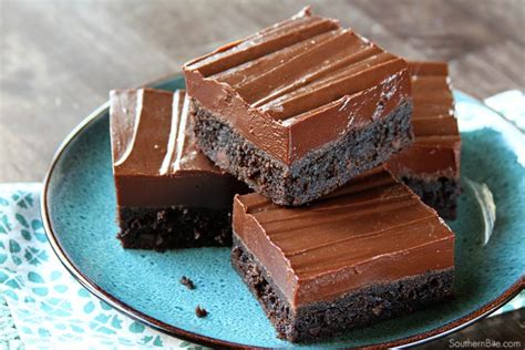 fudge-iced-brownies-southern-bite image