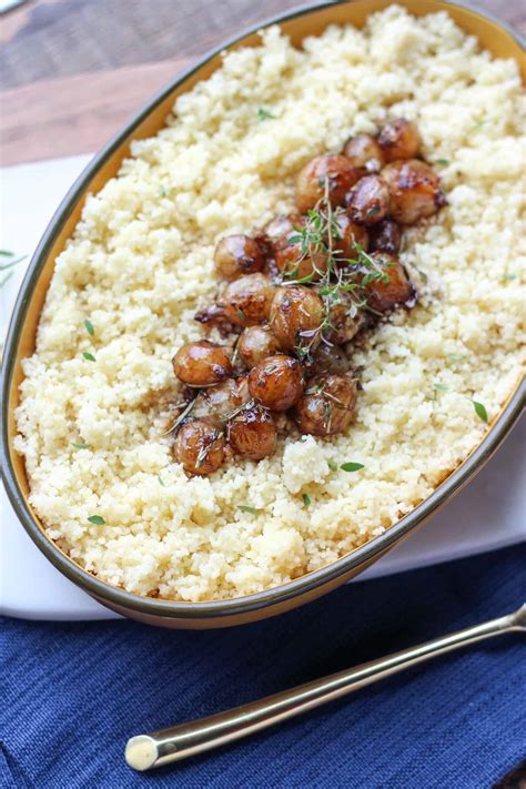 caramelized-pearl-onion-couscous-recipe-side-dish image