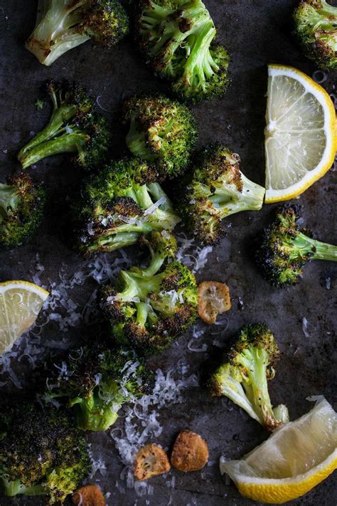 roasted-broccoli-with-garlic-and-lemon-savory-simple image