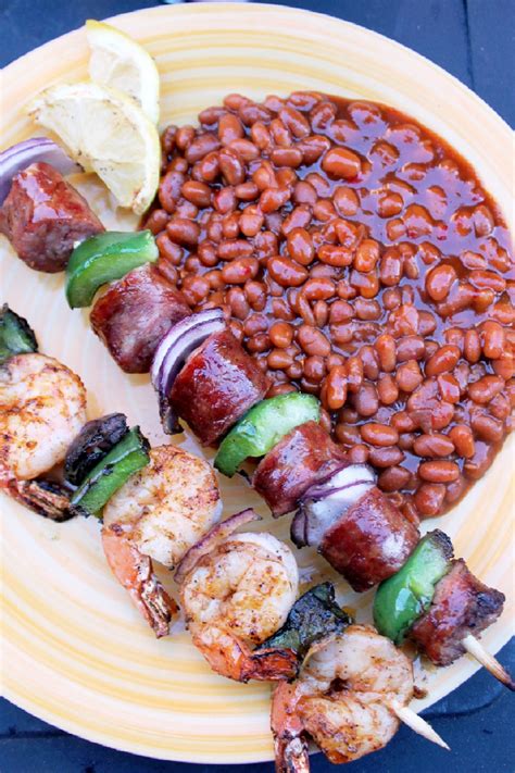 grilled-shrimp-and-andouille-sausage-kabobs-creole image