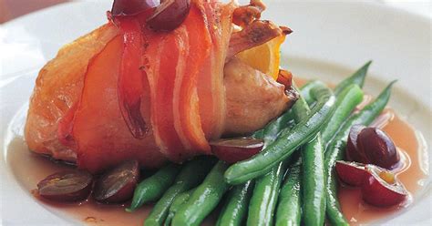 bacon-wrapped-quail-with-grape-sauce-new-zealand image
