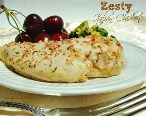 zesty-italian-chicken-butter-with-a-side-of-bread image