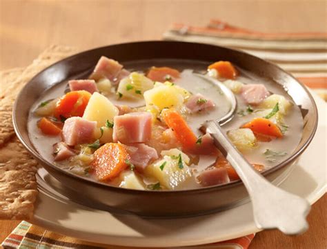 chunky-potato-ham-soup-recipe-land-olakes image