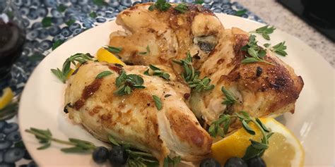 roasted-chicken-with-blueberry-sauce-farm-monitor image
