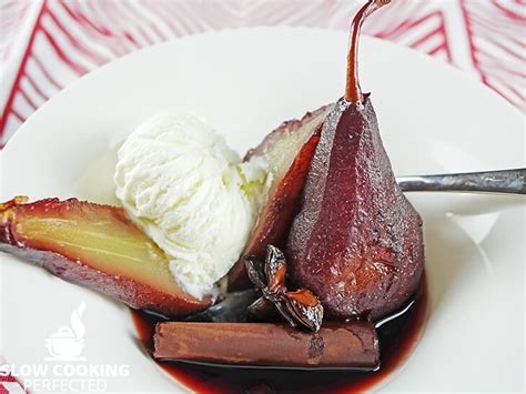 slow-cooker-poached-pears-in-red-wine-slow-cooking image