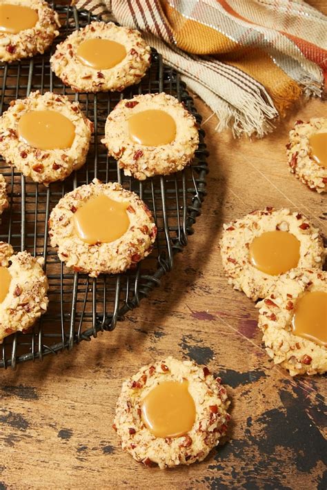 caramel-pecan-thumbprint-cookies-small-batch image