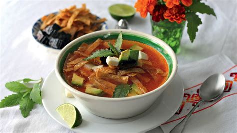 tortilla-soup-recipe-epicurious image
