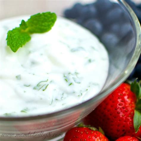 fresh-fruit-with-minted-yogurt-dip image