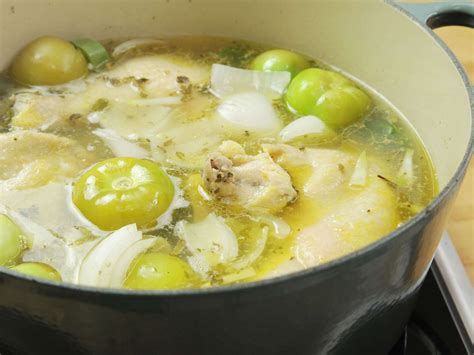 pozole-verde-de-pollo-green-mexican-hominy-and image