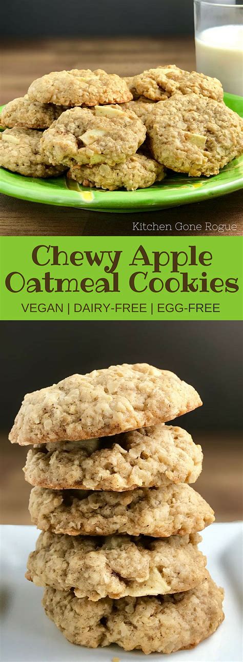 vegan-chewy-apple-oatmeal-cookies-kitchen-gone image
