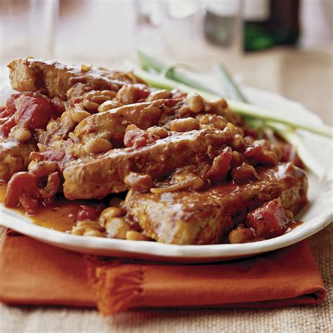 pork-ribs-and-beans-eatingwell image