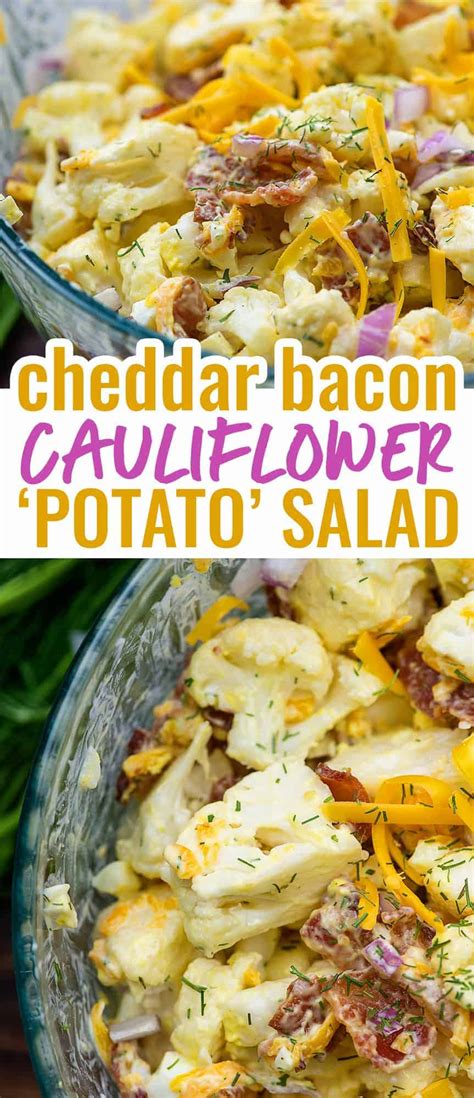 cheddar-bacon-cauliflower-potato-salad-that-low image