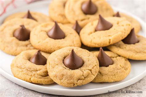 peanut-butter-hershey-kiss-cookies-desserts-on-a-dime image