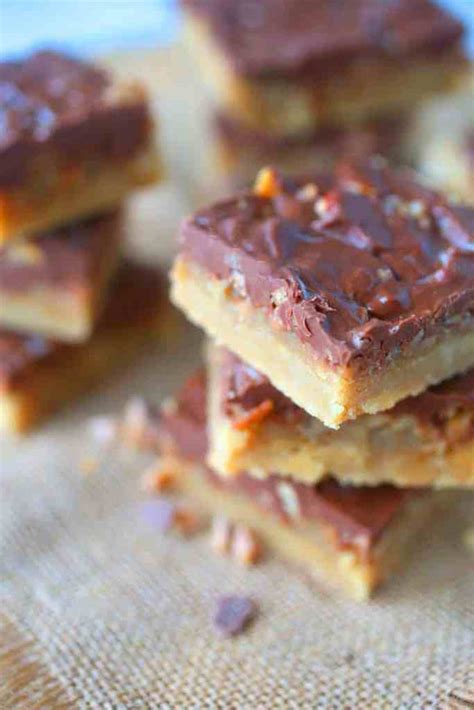 easy-toffee-bars-recipe-brown-sugar-food-blog image
