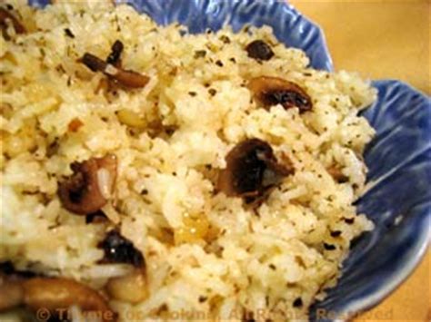 basmati-rice-with-mushrooms-easy-side-dish-for-two image