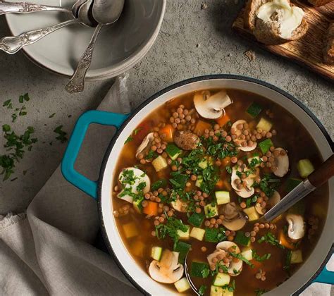 lentil-and-mushroom-stew-becel-canada image