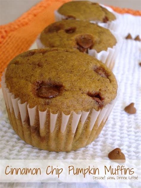 cinnamon-chip-pumpkin-muffins-dessert-now image
