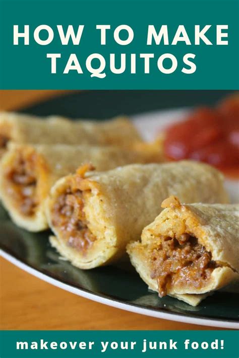 how-to-make-homemade-taquitos-healthy-junk image