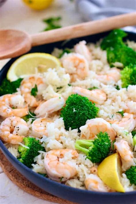 shrimp-and-rice-with-broccoli-one-pot-meal image