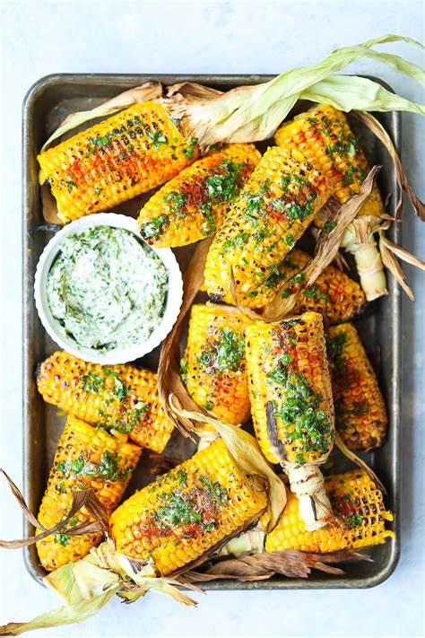 summer-roasted-garlic-butter-corn-damn-delicious image