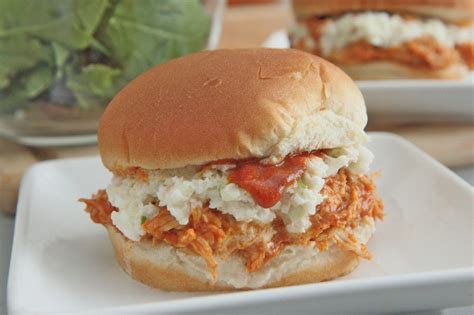 sweet-spicy-pulled-bbq-chicken-sandwiches image