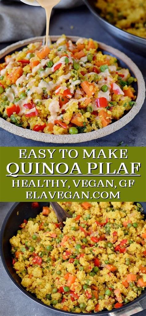 quinoa-pilaf-with-vegetables-easy-recipe-elavegan image