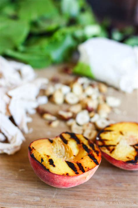grilled-peach-chicken-goat-cheese-salad-with image