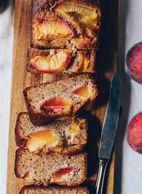 almond-cake-recipe-with-peach-slices-easy image