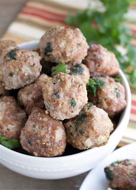 turkey-quinoa-and-spinach-meatballs-food-lovin-family image
