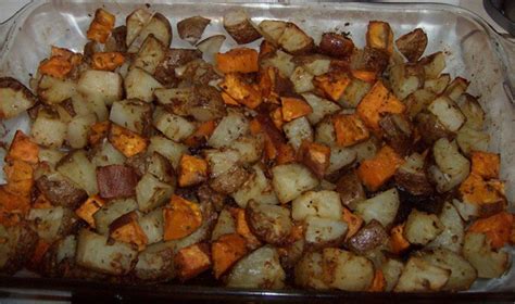 roasted-yukon-gold-potatoes-and-sweet-potatoes image