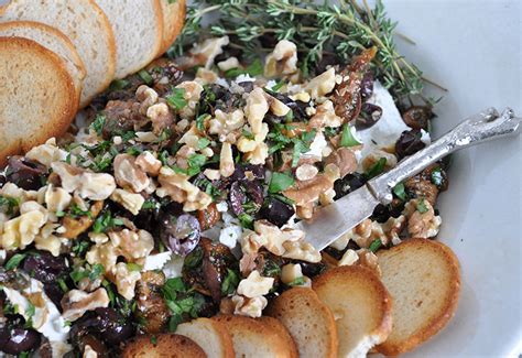 fig-and-walnut-tapenade-with-goat-cheese-heinens-grocery-store image