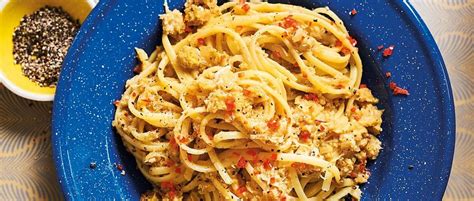 crab-and-saffron-pasta-recipe-olivemagazine image