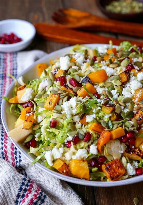 shaved-brussel-sprout-salad-with-roasted-butternut-squash image