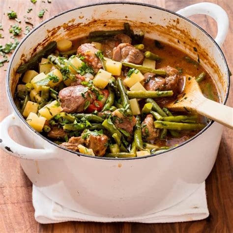 italian-style-lamb-stew-with-green-beans-tomatoes image