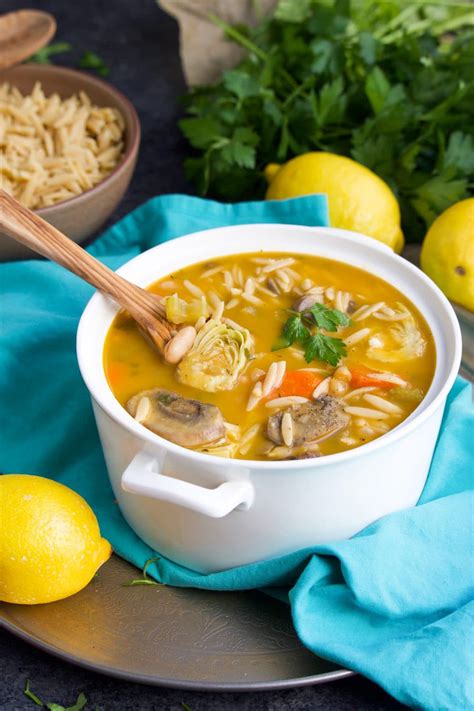 vegan-lemon-orzo-soup-stacey-homemaker image