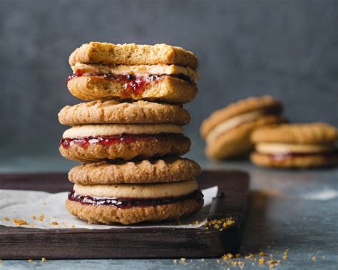 peanut-butter-and-jelly-sandwich-cookies-bake-from-scratch image